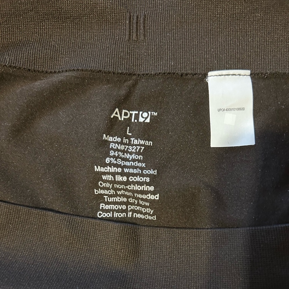 4 pack leggings size L grey (NWT), brown(NWOT), blue(NWOT) black capri leggings - Picture 13 of 16